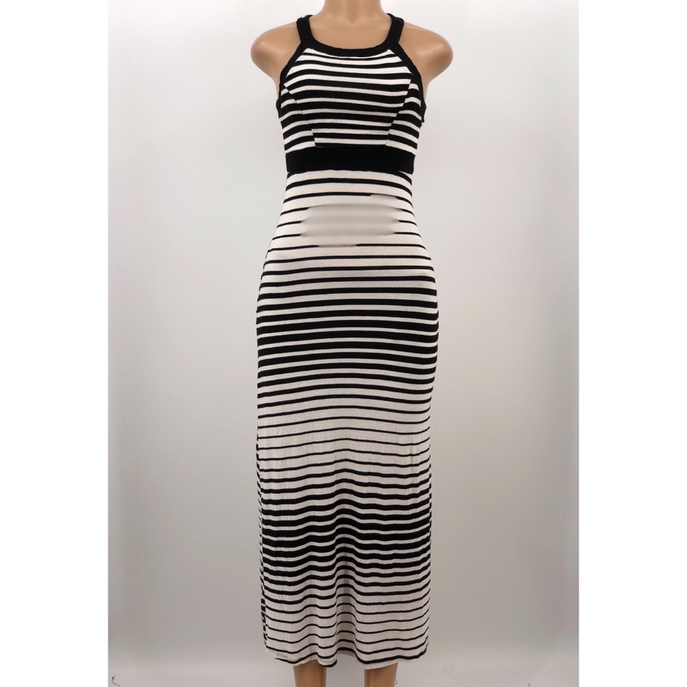 STRIPED MAXI DRESS - Picture 4 of 8